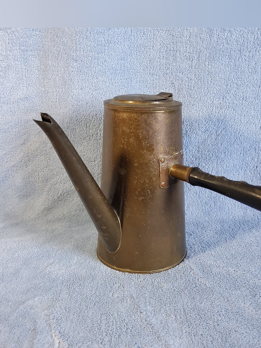 Vintage Brass Turkish Coffee Pot Side / Handle Watering Can / Tallow Pot Japan